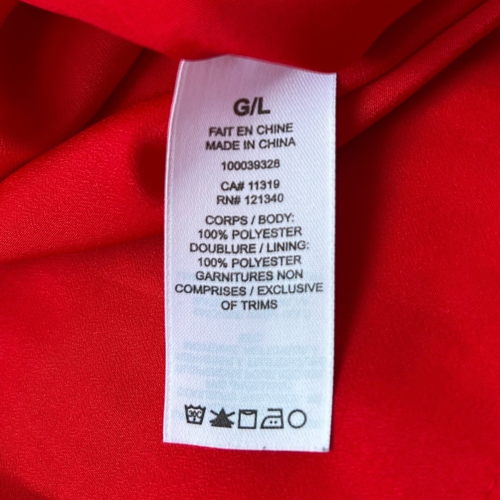 Dynamite Red Mini Dress Tie Straps - Picture 9 of 9
